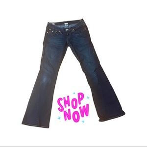 Made in USA True Religion low-rise flares